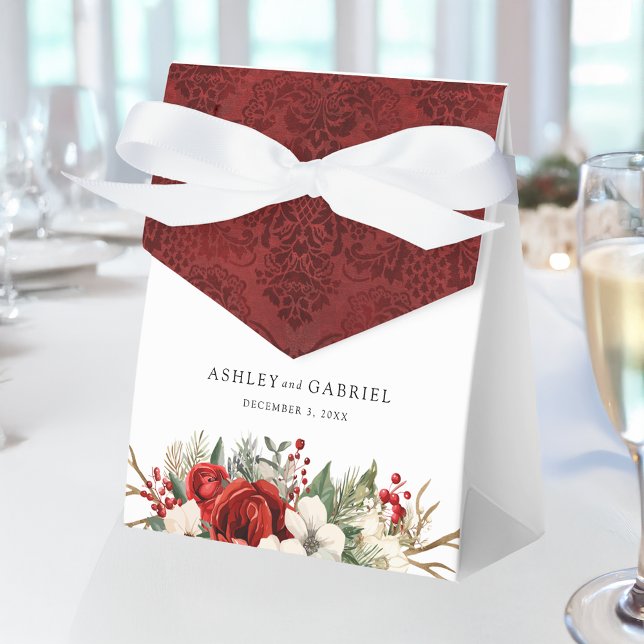 Elegant Christmas Winter Floral Geschenkschachtel (Von Creator hochgeladen)