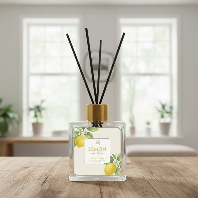 Elegant Citrus Reed Diffuser Sticker (Von Creator hochgeladen)