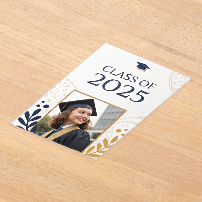 Elegant Class of 2025 Design Acryleinladungen (Ablage )