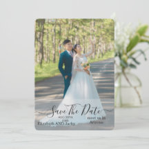 Elegant Classic Black and White Caligraphy Wedding