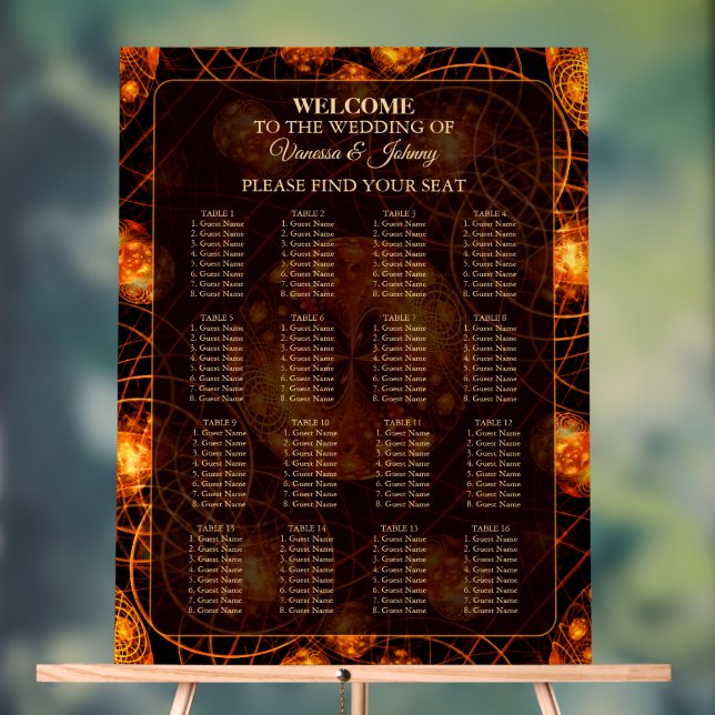 Elegant Classic Boho Modern Gold #901 Wedding Acrylschild (Neutral)