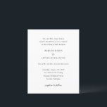 Elegant Classic Budget Wedding Invitation<br><div class="desc">Elegant budget wedding invitation featuring a simple and classic design with traditional serif and elegant script fonts.</div>