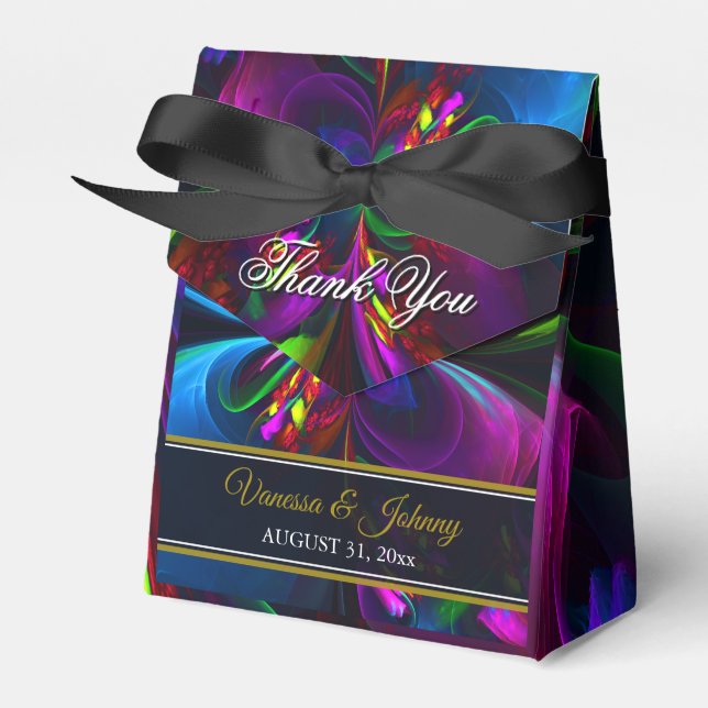 Elegant Classic Modern Floral Pattern #902 Wedding Geschenkschachtel (Vorderseite)