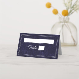 Elegant Classic Navy Blue Wedding Platzkarte