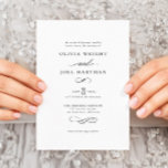 Elegant Classic Traditional Wedding Invitation Einladung<br><div class="desc">Elegant Classic Traditional Wedding Invitation</div>