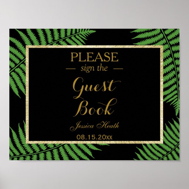 Elegant Classy Bracken Birthday Poster (Vorne)