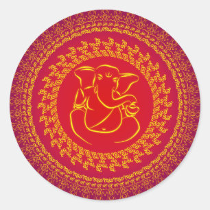 Elegant Classy Ganesh/Indian God Sticker