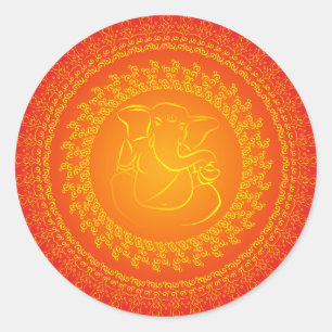 Elegant Classy Ganesh/Indian God Sticker