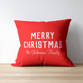 Elegant Clear Classic Red Christmas Kissen