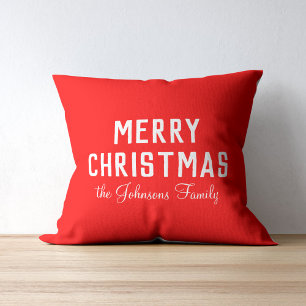 Elegant Clear Classic Red Christmas Kissen