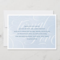 Elegant Cloud Blue Sky Script Watercolor