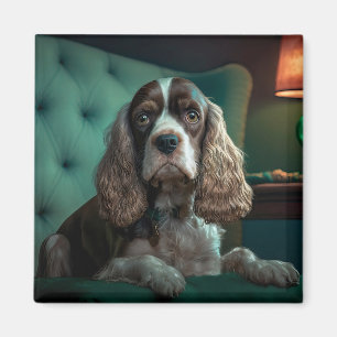 Elegant Cocker Spanel Classic Portrait Design Magnet