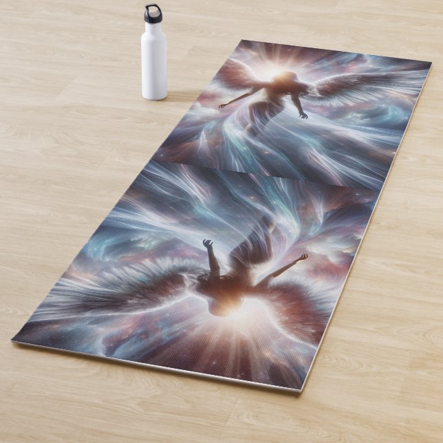 Elegant  Colorful Angel of Light Yogamatte (Beispiel)