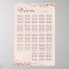 Elegant Confetti | 20 + Hochzeitssitze Poster