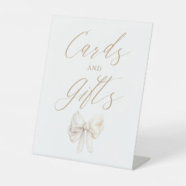Elegant Coquette Bow Cards and Gifts Sockelschild