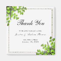 Elegant Corner Fern Dekoration Wedding Vielen Dank