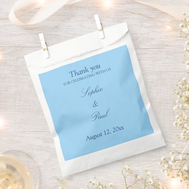 Elegant Cornflower Blue Gastgeschenk Hochzeit Bags Geschenktütchen (Ausgeschnitten)