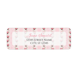 Elegant Cottagecore Return Address Labels (pink)