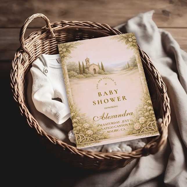 Elegant Countryside Garden Baby Shower Einladung (Von Creator hochgeladen)