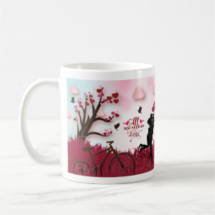 Elegant Couple Lover Valentine's Day Coffee Tasse