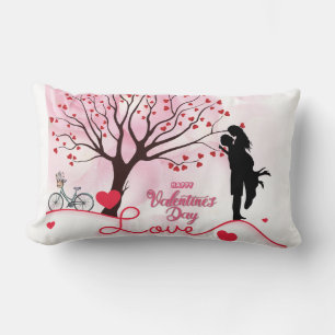 Elegant Couple Lover Valentine's Day Lendenkissen
