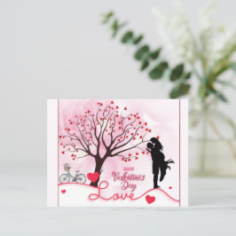 Elegant Couple Lover Valentine's Day Postkarte