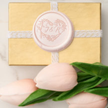 Elegant Couple's Wedding Heart Monogram