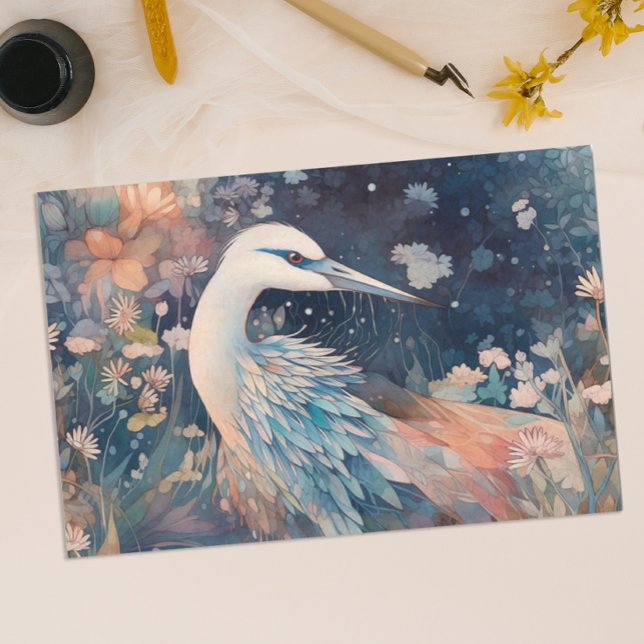Elegant Crane Seidenpapier (Von Creator hochgeladen)