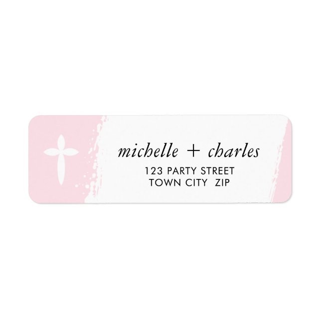 ELEGANT CROSS Stilvolle Pinselstriche Babypink (Vorne)