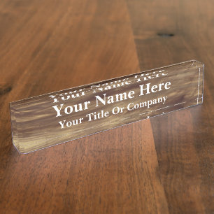Elegant Custom Acrylic Namensplakette