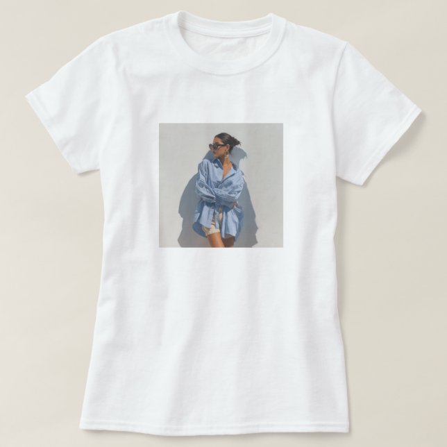 Elegant Custom Add Your Own Photo womens  T-Shirt (Design vorne)