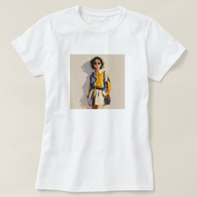 Elegant Custom Add Your Own Photo womens  T-Shirt (Design vorne)