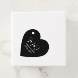 Elegant Custom Black Wedding Water Bottle Label 