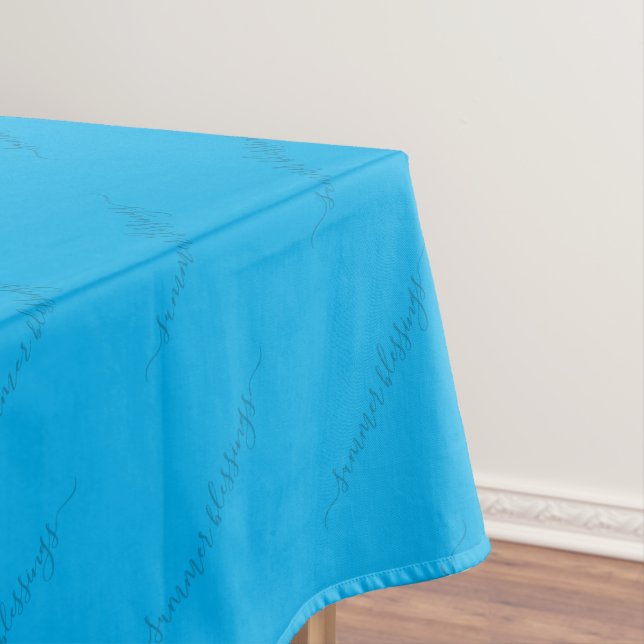 Elegant Custom Blue Tischdecke (Beispiel)