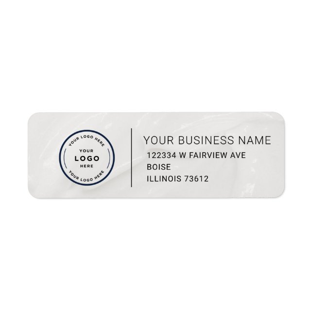 Elegant Custom Business Return Address Label (Vorne)