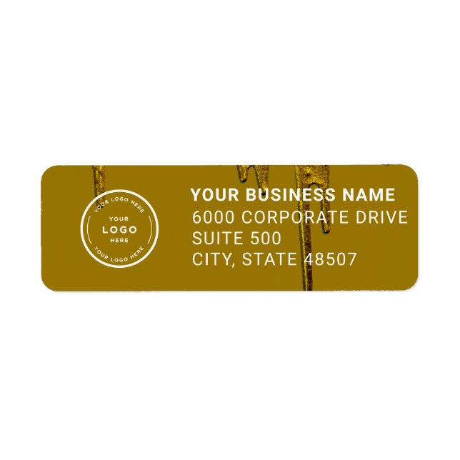 Elegant Custom Business Return Address Label (Vorne)