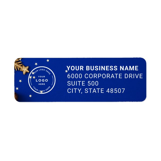 Elegant Custom Business Return Address Label (Vorne)