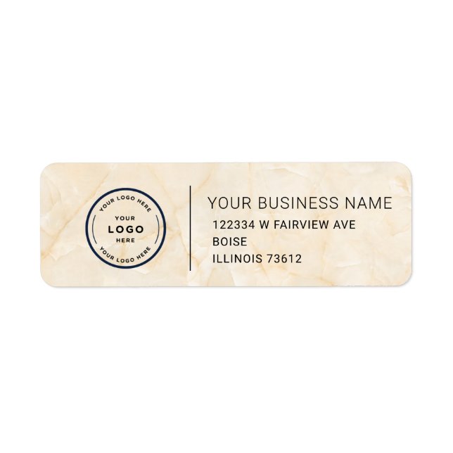 Elegant Custom Business Return Address Label (Vorne)