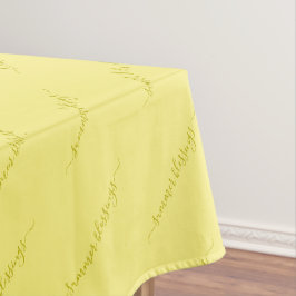 Elegant Custom Summer Yellow Tischdecke