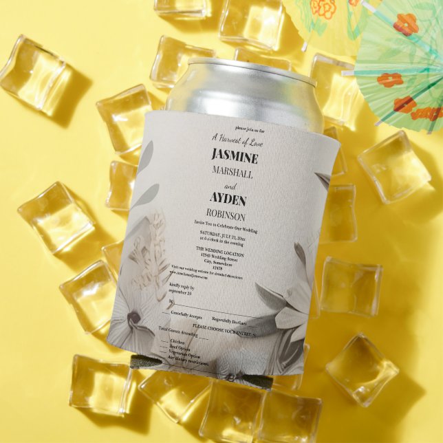 Elegant Custom Wedding Einladungen Dosenkühler (In Situ Sommer)