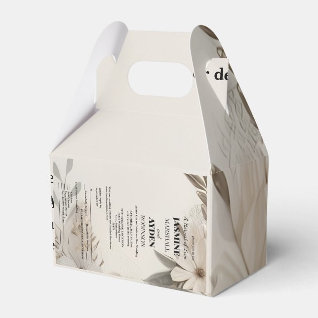 Elegant Custom Wedding Einladungen Geschenkschachtel (Vorderseite)