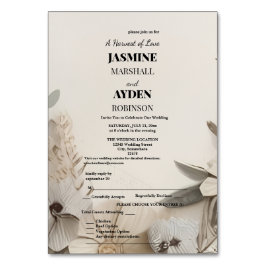 Elegant Custom Wedding Einladungen Tischnummer