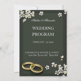Elegant Custom Wedding Invitation