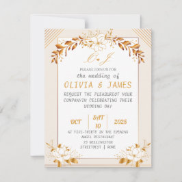 Elegant Customizable Wedding Einladung Card