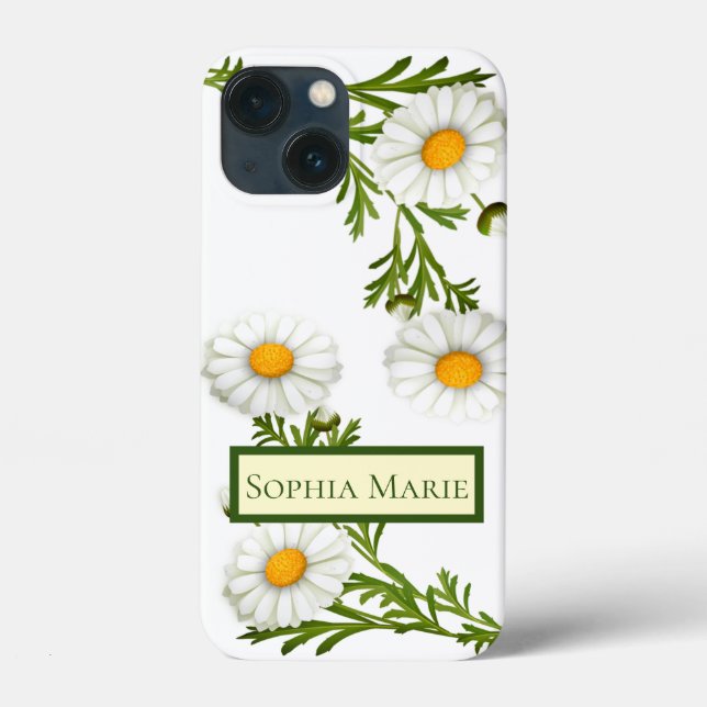 Elegant Cut Daisies Case-Mate iPhone Hülle (Rückseite)