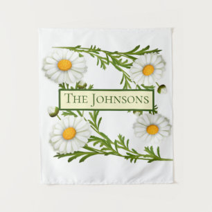Elegant Cut Daisies Wandteppich