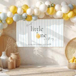 Elegant Cute Lemon Citrus Baby Shower Banner