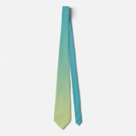 Elegant Cyan Green Colorful Ombre Gradient Krawatte