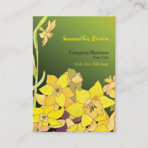 Elegant Daffodils Angesagt Fashion Visitenkarte