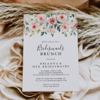 Elegant Dainty Floral Bridesmaids Brunch Dusche